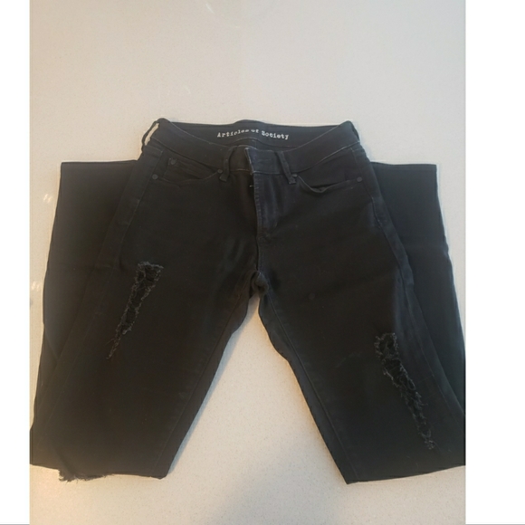 Skinny Black Jeans Ripped - Picture 5 of 6